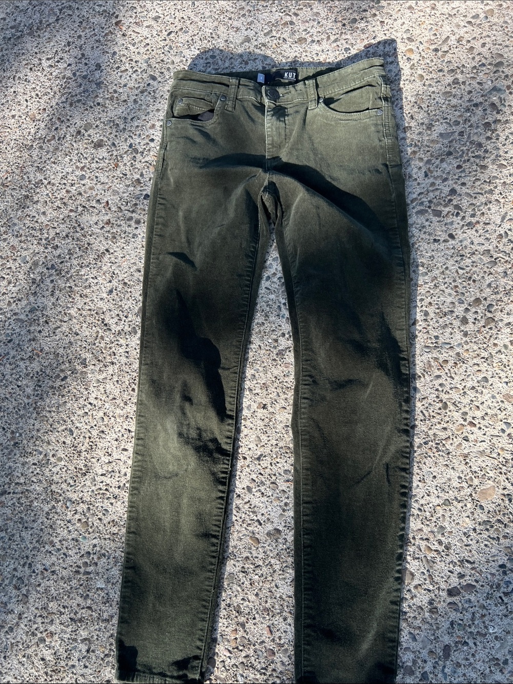 Kut from the Kloth Men's Olive Skinny Jeans
